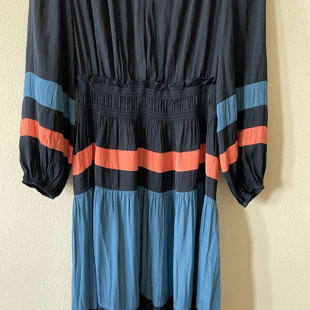 NWT⭐️Top Rated⭐️ANTHRO Aidy Colorblocked Midi Dress size small petite - Picture 9 of 13